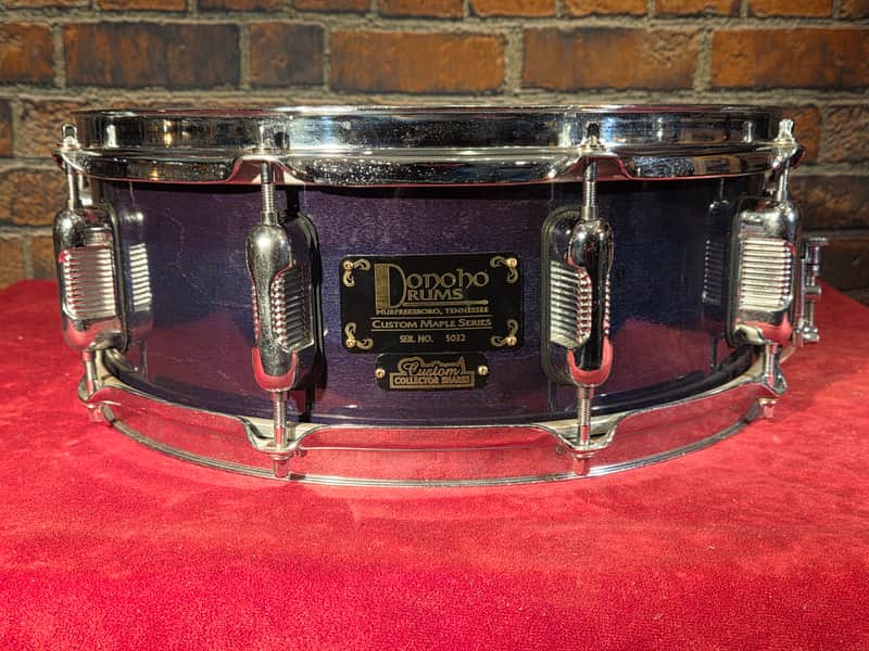 Immagine Donoho Drums Custom Maple 5.5x14" Snare Drum Purple Stain - 1