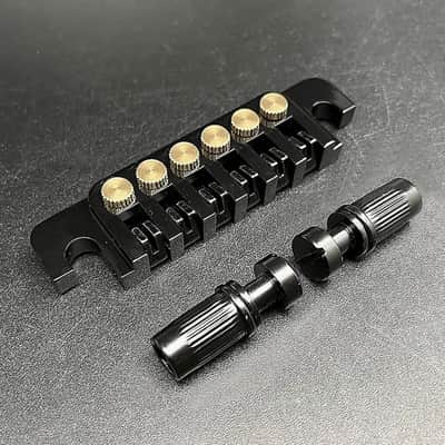 Black Les Paul LP SG Style Vintage TP6 Tailpiece\ image 1