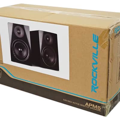 Rockville APM5B 5.25" 2-Way 250W Active/Powered USB Studio Monitor Speaker Pair image 8