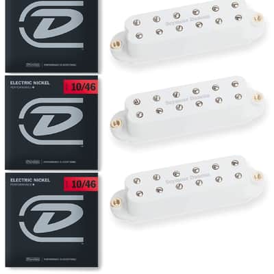 Seymour Duncan Billy Gibbons Red Devil Single Coil Strat Sized Pickup Set White ( 3 STRING SETS ) image 1