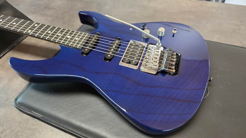 ESP M-III CUSTOM SHOP Cyber Joint Prototype Ash & Mahogany HSS Super Strat FR Floyd Rose Mirage II Guitar image 1