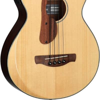 Ibanez AEGB30ENTG Spruce-Sapele Acoustic-Electric Bass Guitar - Natural High Gloss imagen 6