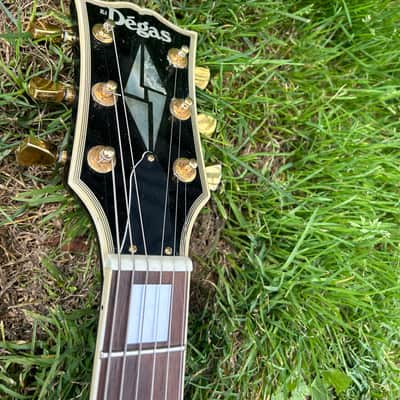 El Degas Les Paul Custom Set Neck 70s/80s - Black Made in Japan image 3