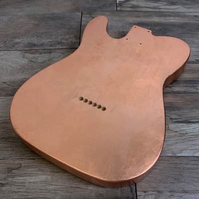 Made to Order - FRANCHIN Mars guitar body Glossy METALLIC LEAF (Gold/Silver/Copper) Basswood Poplar Telecaster-Tele-T-Style Made in Italy image 7