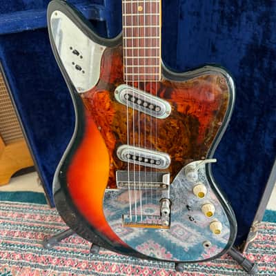 Framus Strato Deluxe 1965 - Sunburst w/ Rare See-Through Tourtoise Guard w/ OHSC image 2