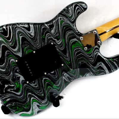 Custom Swirl Painted and Upgraded Arbor Strat Style Electric Guitar image 22