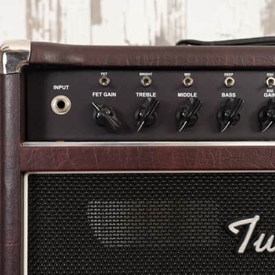 Two Rock Classic Reverb Signature 100 Watt Head and 2x12" Cab - Burgundy Tolex image 7