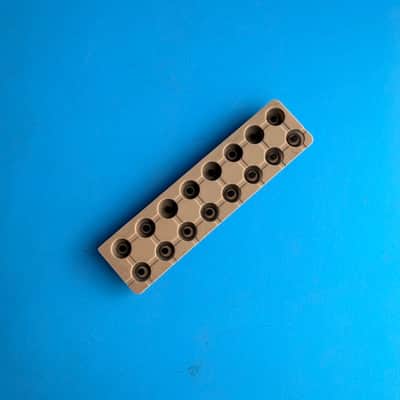 CASIO WK-1630 WK-3000 Keyboard Part: 8-Key Conductive Pad Contact Strip Gray image 2