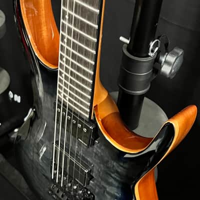 Dean Exile Select Floyd Neck-thru Archtop Quilt Maple Trans Black Burst image 6