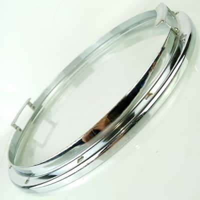 Yamaha 14" 12Lug 2lb 5oz Die-Cast Zinc Snare Drum Resonant Rim/Hoop Marching 80s image 4