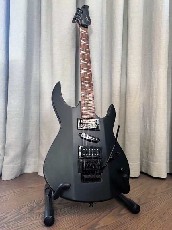 Framus Morrigan Pro Black Satin 2008 Germany w/ Seymour Duncan HSH & Framus Floyd Rose image 1
