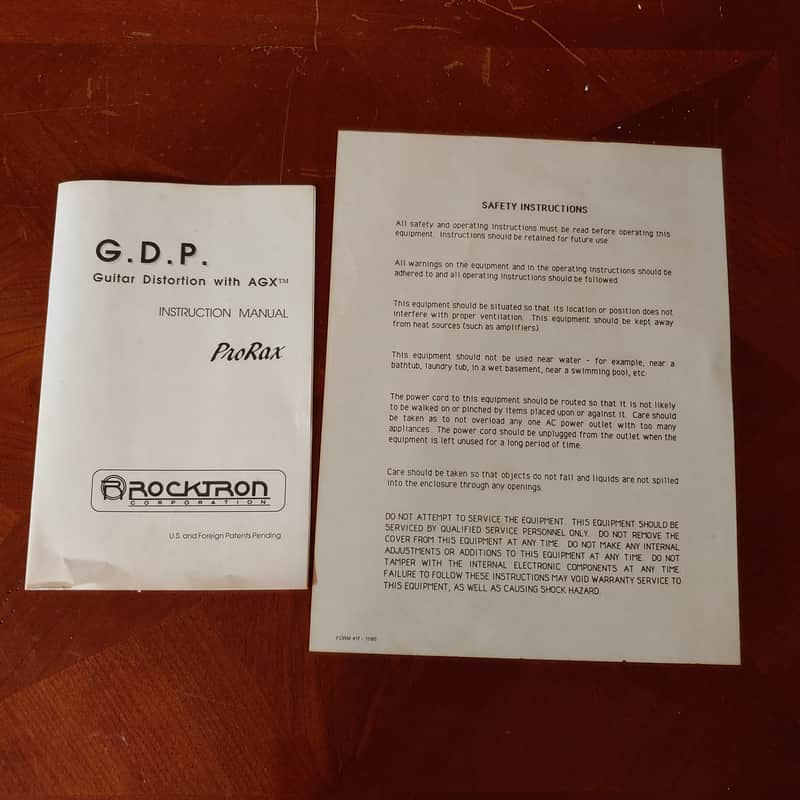 Rocktron ProRax G.D.P. Guitar Distortion With AGX Black | Reverb