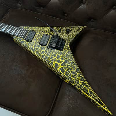 Jackson USA RR24 Rhoads Custom Shop 2024 - Black/Yellow Crackle image 2