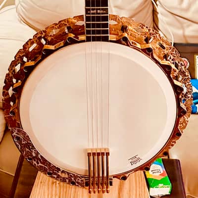 Framus Flagship Gold Resonator Five String Banjo 1974 - Gold And Rosewood image 2