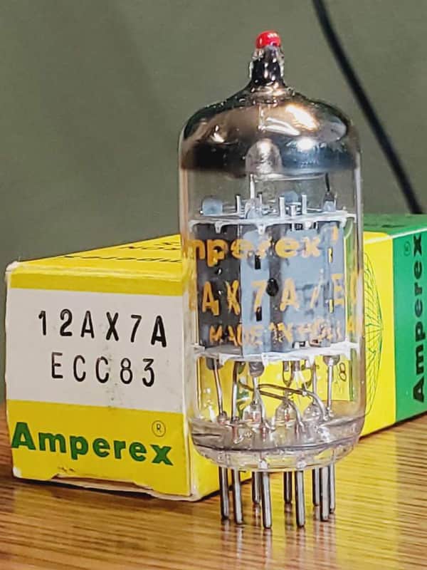 12AX7A /ECC83 Amperex Red Tip Herleen codes MaxiPreamp2/TV7 Tested (1)Tube Lot image 1
