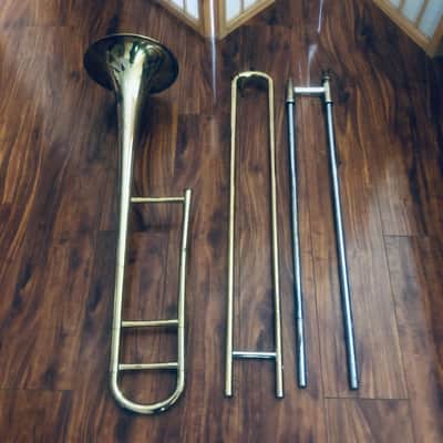 F.E. Olds and Son Professional Level Tenor Trombone 1955-1979 - Brass READ image 20