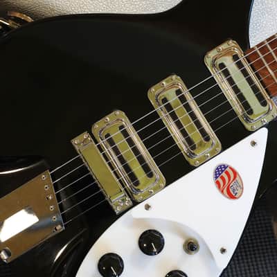 Minty! 2022 Rickenbacker 350/V63 Semi-Hollow Electric Guitar JetGlo + OHSC image 5