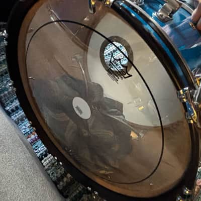 Ludwig 3 ply maple 1969 - 12,13,16,22 Blue sparkle image 13