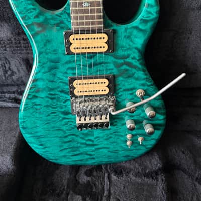 Carvin DC400C in Translucent Green Teal Quilt **Stunning!** image 23