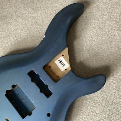 Unknown Metallic Blue 4/5 String Bass Body DIY - blue image 4
