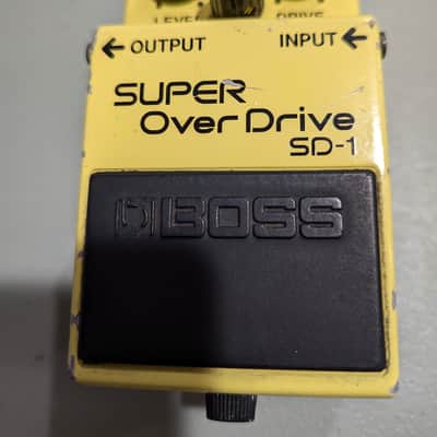 Boss SD-1 Super OverDrive (Black Label) 1981 - 1988 - Yellow image 1