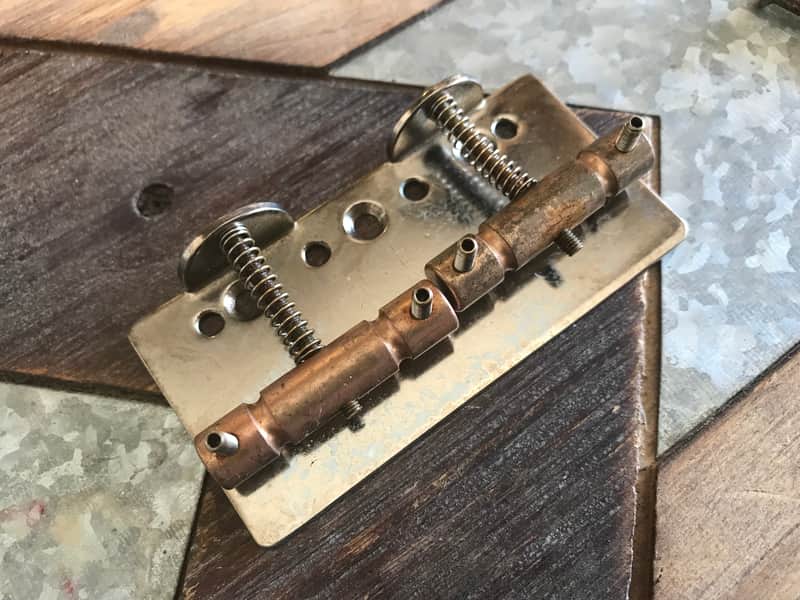 Real Life Relics Fender® Aged Vintage Mod 2-Saddle Telecaster® Bass Bridge (Fender® SKU 0073882049 / 0073882000)    [J3] image 1