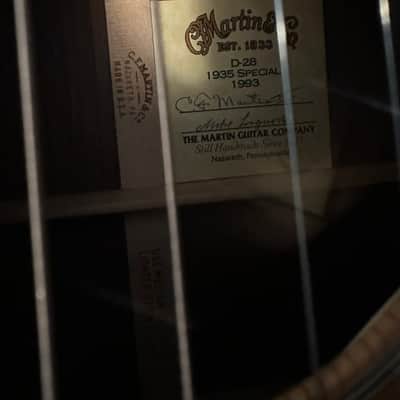 1993 Martin D-28 1935 Re-issue image 5
