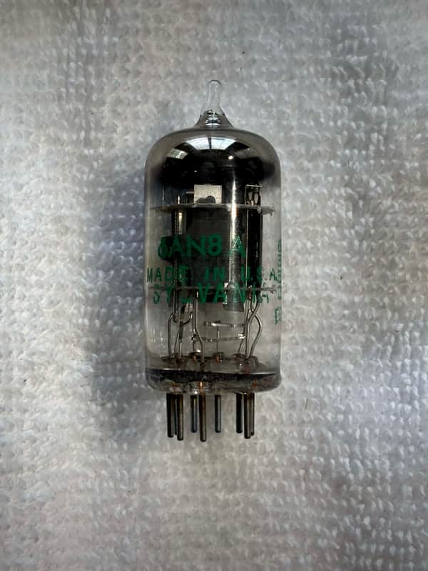 Sylvania 6AN8A Vacuum Tube Circa-1950s-Glass image 1