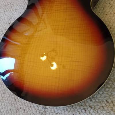 Hagstrom HJ800 Jazz Guitar - Gloss Tobacco Burst image 5