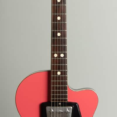 Wandre Soloist Semi-Hollow Body Electric Guitar (1964), black tolex hard shell case. image 8