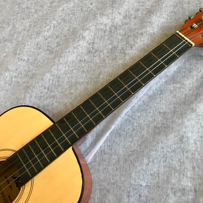 KAPOK Acoustic Classical Parlor Guitar 34” Length Zero Fret Good Condition image 6