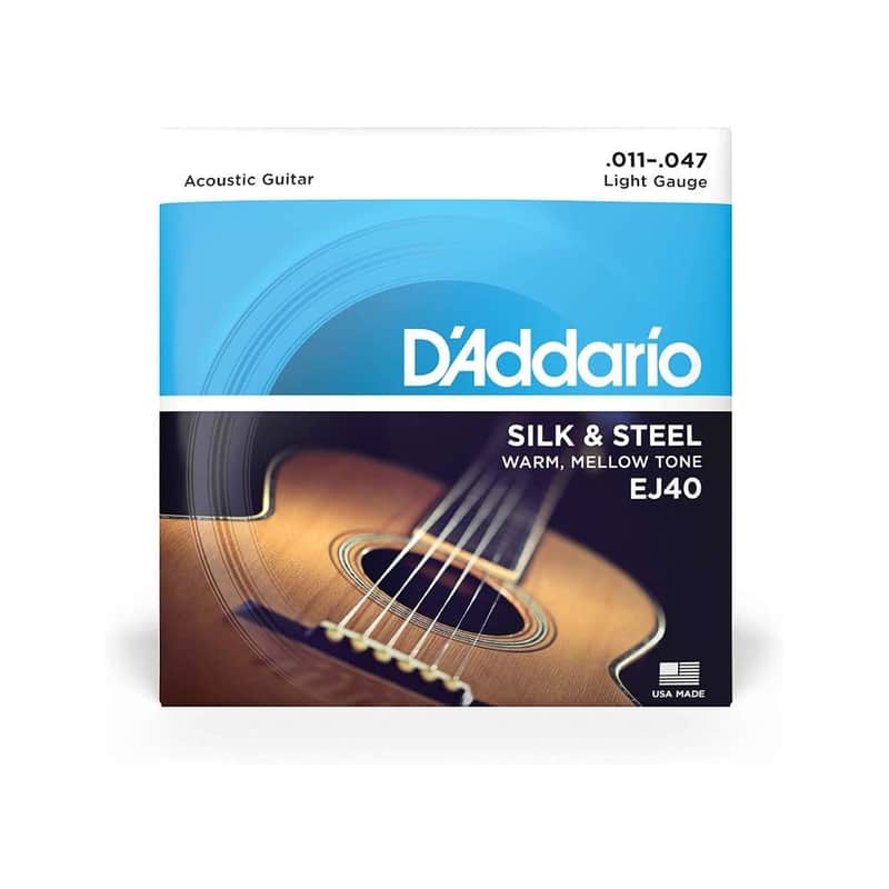 D'ADDARIO EJ40 Silk & Steel Corde Chitarra Acustica image 1