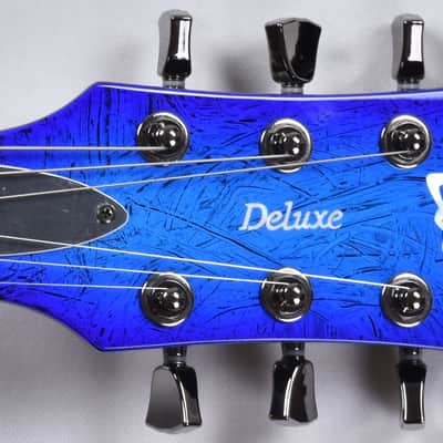 ESP LTD Deluxe EC-1000 Electric Guitar in Swirl Blue Finish image 5