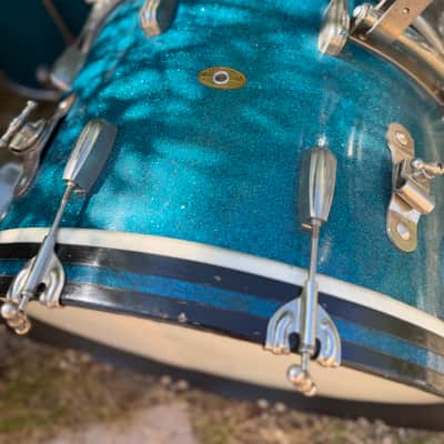 Slingerland Radioking 1950 - Blue sparkle image 2