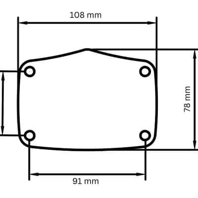 Tama Bass drum cover/blanking/delete plate image 5