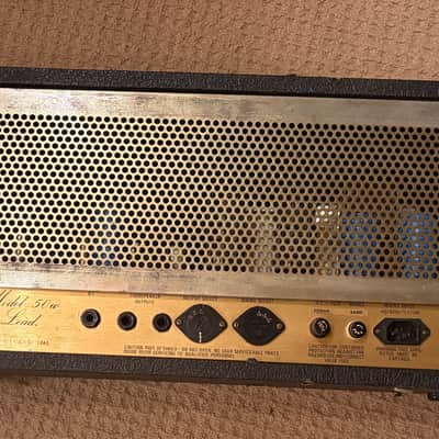 Marshall jcm 800 50 watt early 80's - Black Tolex image 3
