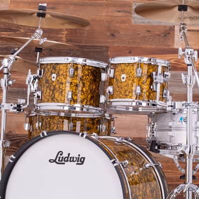 LUDWIG NEUSONIC 4 PIECE MOD 2 DRUM KIT, BUTTERSCOTCH PEARL image 9