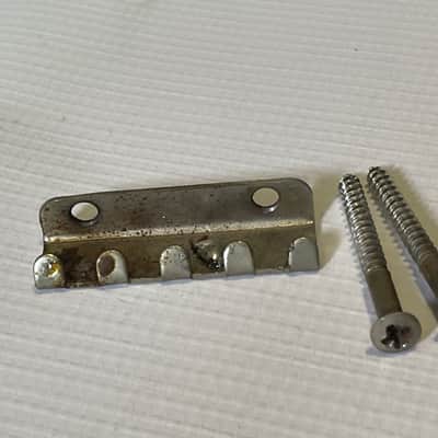 1990's Jackson Dinky Guitars JT-580LP Takeuchi Brushed Chrome Licensed Floyd Rose Tremolo Guitar Bridge Set image 3