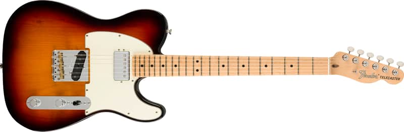 Fender American Performer Telecaster Hum with Maple Fretboard 2018 - Present - 3-Tone Sunburst image 1