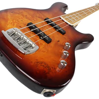 Cort GB99B Jazz Bass Guitar in Dark Burst image 10