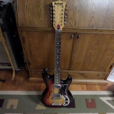 Bartell of California 12-String Hollow Body Guitar with Case image 3