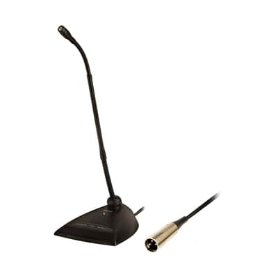 Shure MX412S/C 12" Microflex Gooseneck Cardioid Condenser Mic w/ Attached XLR Preamp, Mute Switch
