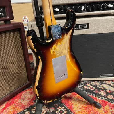 Fender Custom Shop Limited Edition Heavy Relic El Diablo Stratocaster with Maple Fretboard 2016 Wide Fade 2-Color Sunburst image 8
