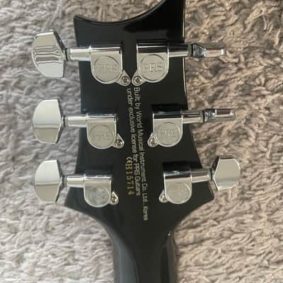 PRS SE Custom 22 2007 MIK HH Transparent Black Paul Reed Smith Electric Guitar image 6