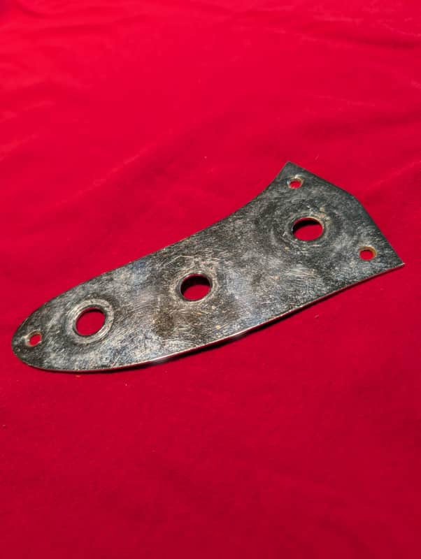 (#B83) Fender 1960's Jaguar Controls Plate image 1