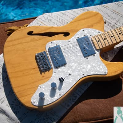 2003 Fender TN72-85 '72 Telecaster Thinline Reissue - 6 lbs 5 oz's!! - Natural - Crafted In Japan - Pro Set Up w Perfect Frets/Action/Intonation!! image 2