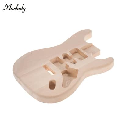 Unfinished Handcrafted Guitar Body Basswood Electric Guitar Body Guitar Barrel Replacement Parts image 1