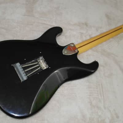 1985 MIJ Fender 70's Reissue Squier SQ Series Stratocaster Black With Maple Neck Relic! image 11