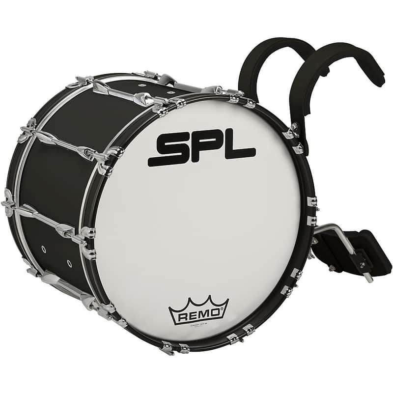 Sound Percussion Labs MBD2014XBK 20x14" Birch Marching Bass Drum with Carrier image 1
