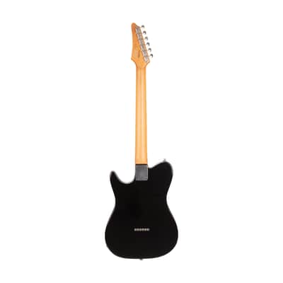 2021 Ibanez FLATV1-BK Josh Smith Signature Electric Guitar w/ Case, Black, F212XXXX image 3